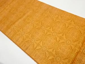 花格子模様織出し全通袋帯